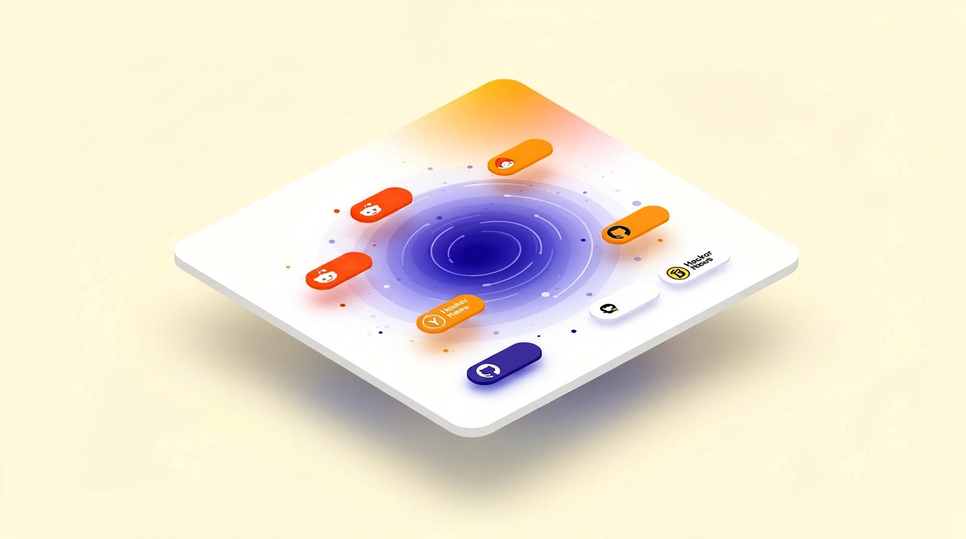 Pain Radar UI with source pills